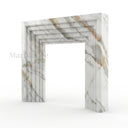 Marble mantelpiece in Calacatta Gold - Image 1