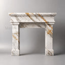 Marble fireplace surround in Calacatta Gold - Image 5
