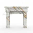 Marble fireplace surround in Calacatta Gold - Image 1