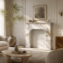 Marble fire surround in Calacatta Gold - Image 2
