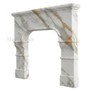Marble fire surround in Calacatta Gold - Image 1
