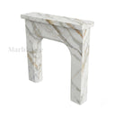 Marble fireplace for sale in Calacatta Gold - Image 3