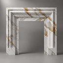 Marble mantelpiece in Calacatta Gold - Image 5