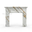 Marble fireplace hearth in Calacatta Gold - Image 1