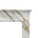 Marble fireplace hearth in Calacatta Gold - Image 4