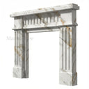 Marble fireplace surround in Calacatta Gold - Image 4