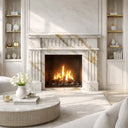 Marble fireplace surround in Calacatta Gold - Image 2