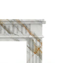 Marble fireplace surround in Calacatta Gold - Image 3