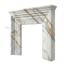 Marble fire surround in Calacatta Gold - Image 3