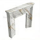 Marble fire surround in Calacatta Gold - Image 5