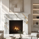 Marble fire surround in Calacatta Gold - Image 2