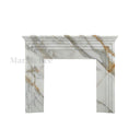 Marble fire surround in Calacatta Gold - Image 1