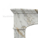 Marble fireplace mantel in Calacatta Gold - Image 5