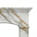 Marble fireplace mantel in Calacatta Gold - Image 3