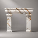 Marble mantel in Calacatta Gold - Image 7