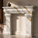 Marble mantel in Calacatta Gold - Image 4