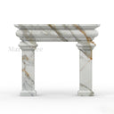 Marble mantel in Calacatta Gold - Image 1
