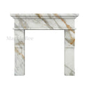 Marble mantel in Calacatta Gold - Image 1
