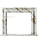 White marble fireplace in Calacatta Gold - Image 1