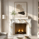 French Marble fireplace in Calacatta Gold - Image 2
