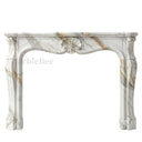 French Marble fireplace in Calacatta Gold - Image 1
