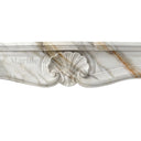 French Marble fireplace in Calacatta Gold - Image 8