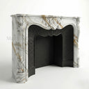 French Marble fireplace in Calacatta Gold - Image 5