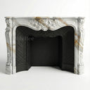 French Marble fireplace in Calacatta Gold - Image 1