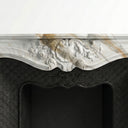 French Marble fireplace in Calacatta Gold - Image 3