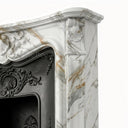 French Marble fireplace in Calacatta Gold - Image 4