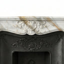 French Marble fireplace in Calacatta Gold - Image 3