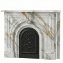 French Marble fireplace in Calacatta Gold - Image 3