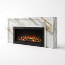 Marble electric fireplace in Calacatta Gold - Image 3