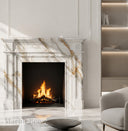 Marble fireplace for sale in Calacatta Gold - Image 6