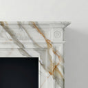 Marble fireplace for sale in Calacatta Gold - Image 4