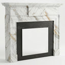 Marble mantelpiece in Calacatta Gold - Image 3