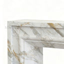 Marble fireplace surround in Calacatta Gold - Image 3