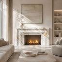 Marble fireplace surround in Calacatta Gold - Image 2