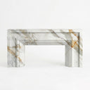 Marble fireplace surround in Calacatta Gold - Image 1