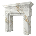 Marble fireplace surround in Calacatta Gold - Image 3