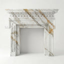 Marble fireplace surround in Calacatta Gold - Image 1