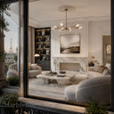 Marble electric fireplace in Calacatta Gold - Image 2