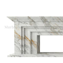 Marble electric fireplace in Calacatta Gold - Image 3