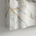 Marble electric fireplace in Calacatta Gold - Image 7