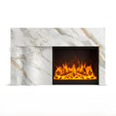 Marble electric fireplace in Calacatta Gold - Image 1