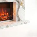 Marble electric fireplace in Calacatta Gold - Image 5