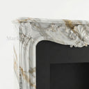 French Marble fireplace in Calacatta Gold - Image 4