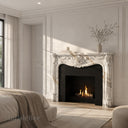 French Marble fireplace in Calacatta Gold - Image 6
