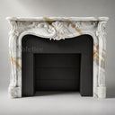 French Marble fireplace in Calacatta Gold - Image 5