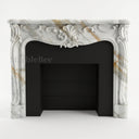 French Marble fireplace in Calacatta Gold - Image 1